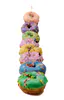 A staged photographic print with mini figures playing golf on glazed donuts by New Zealand artist Adam Popovic, available at The Little Gallery Tairua